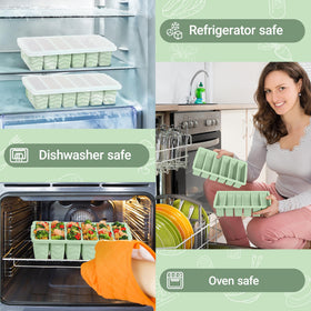 Aopigavi two-trays twelve-half-cup portions set supports easy meal prep.