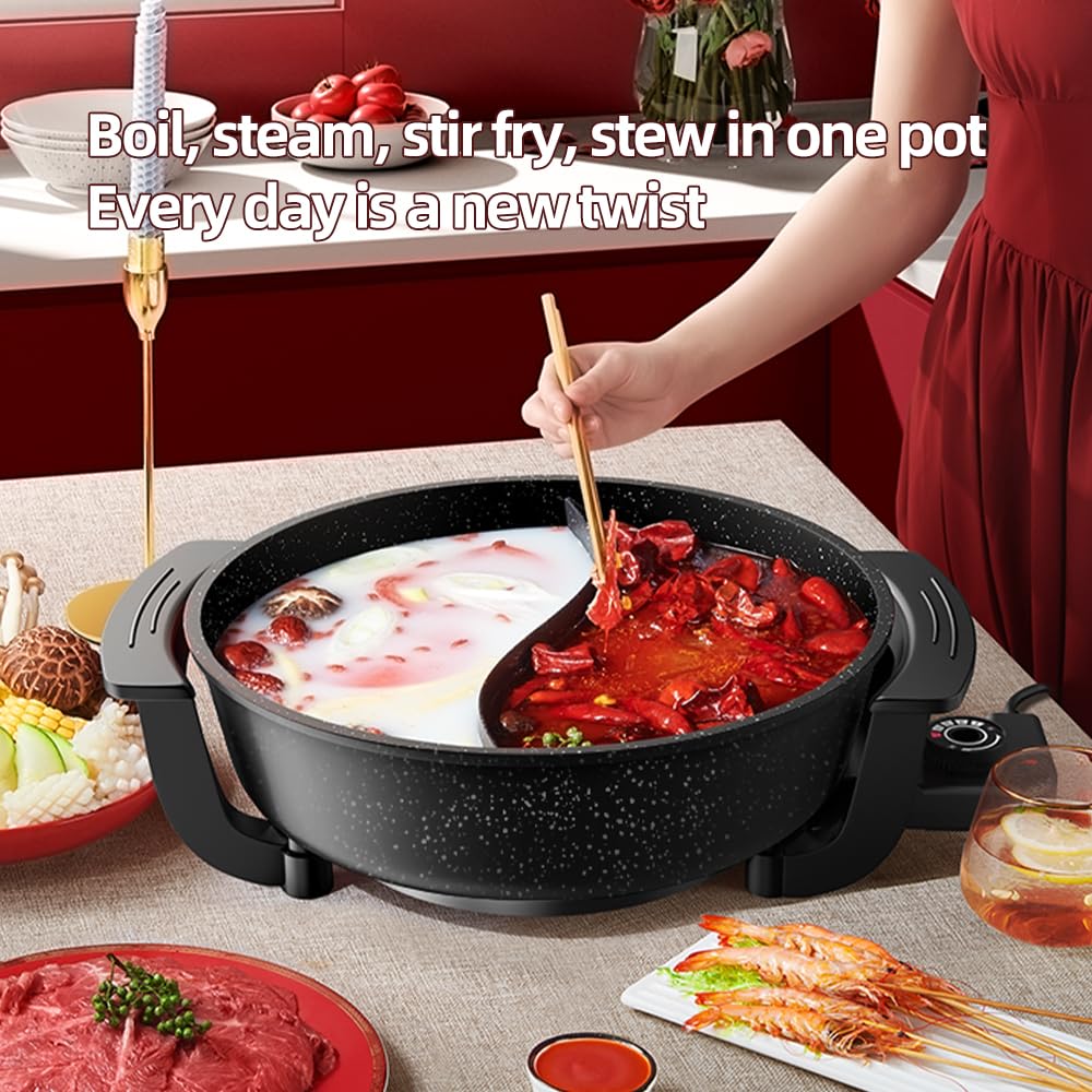 Die-cast aluminum body delivers even heat for consistent cooking.