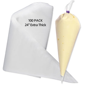 AOSHIDINGSHUO 24-inch piping bag shows high capacity for generous frosting pours.