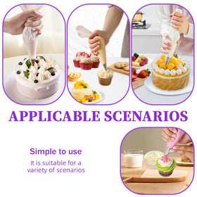 AOSHIDINGSHUO anti-burst icing bag handles thick icings without tearing or leaking.