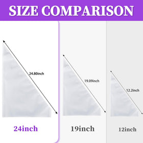 AOSHIDINGSHUO extra-large thick pastry bag delivers precise control with a non-slip grip.
