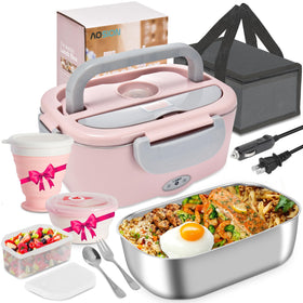 AOSION electric lunch box exterior view, portable design for on-the-go meals