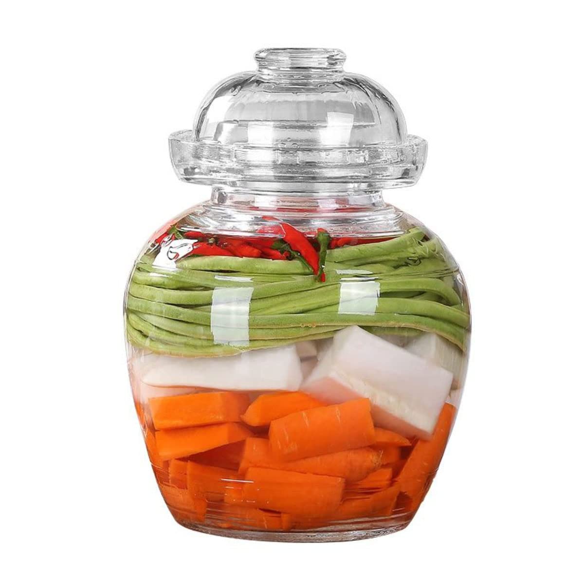 Aosnttol 2.5L pickle jar with lid for fresh pickle batches.
