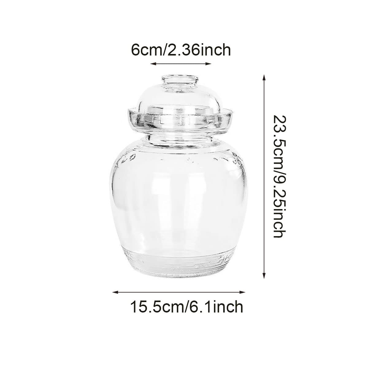 Aosnttol kimchi fermentation in a glass jar for crisp results.