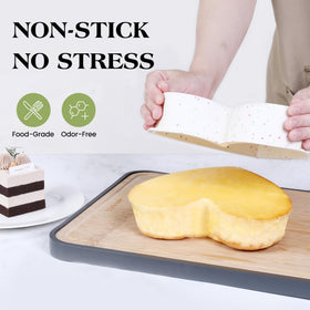 Nonstick surface allows clean release from AOTASO heart pans
