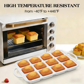AOTASO square brownie tray ideal for brownies, cupcakes, and mini cakes.