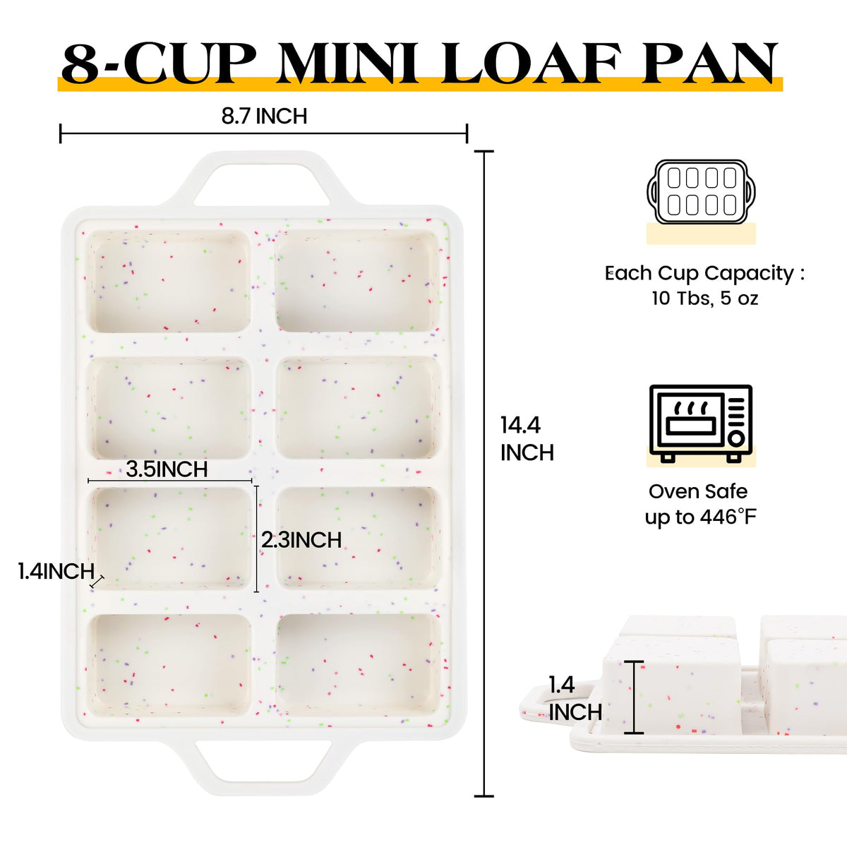 AOTASO banana bread pan silicone ideal for quick, even loaves.