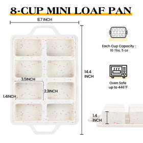 AOTASO banana bread pan silicone ideal for quick, even loaves.