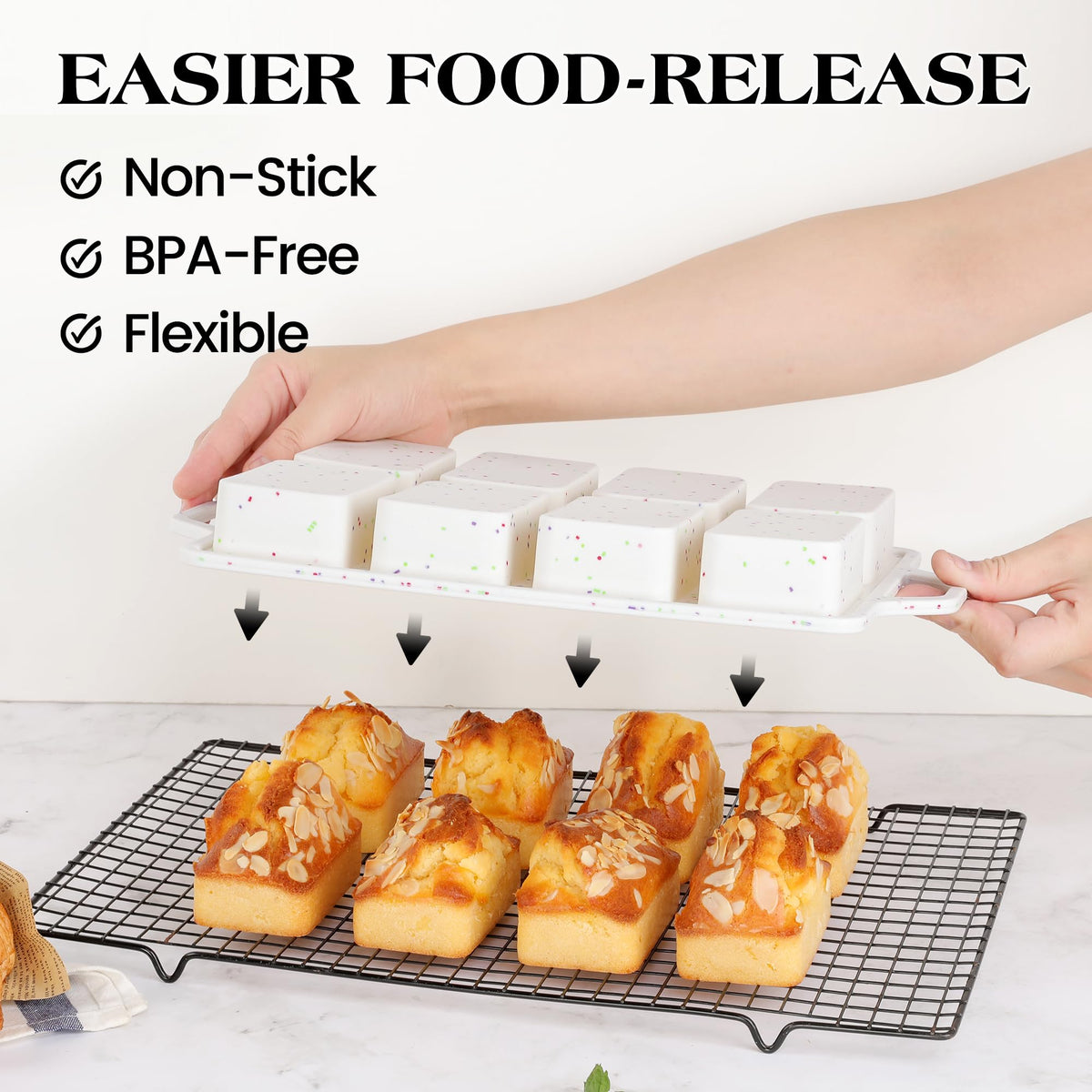 AOTASO meatloaf pan compact size for single-serve portions.