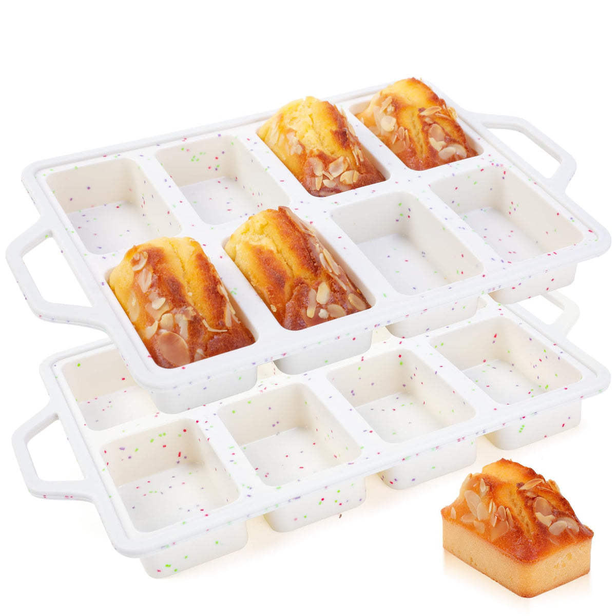AOTASO mini loaf pans with reinforced frame for stable baking.