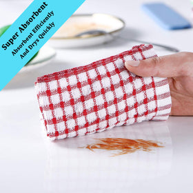 AOTBAT kitchen towels close-up shows reinforced hems.