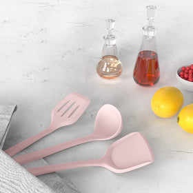 AOTHOD kitchen tongs for secure grip when flipping and serving.