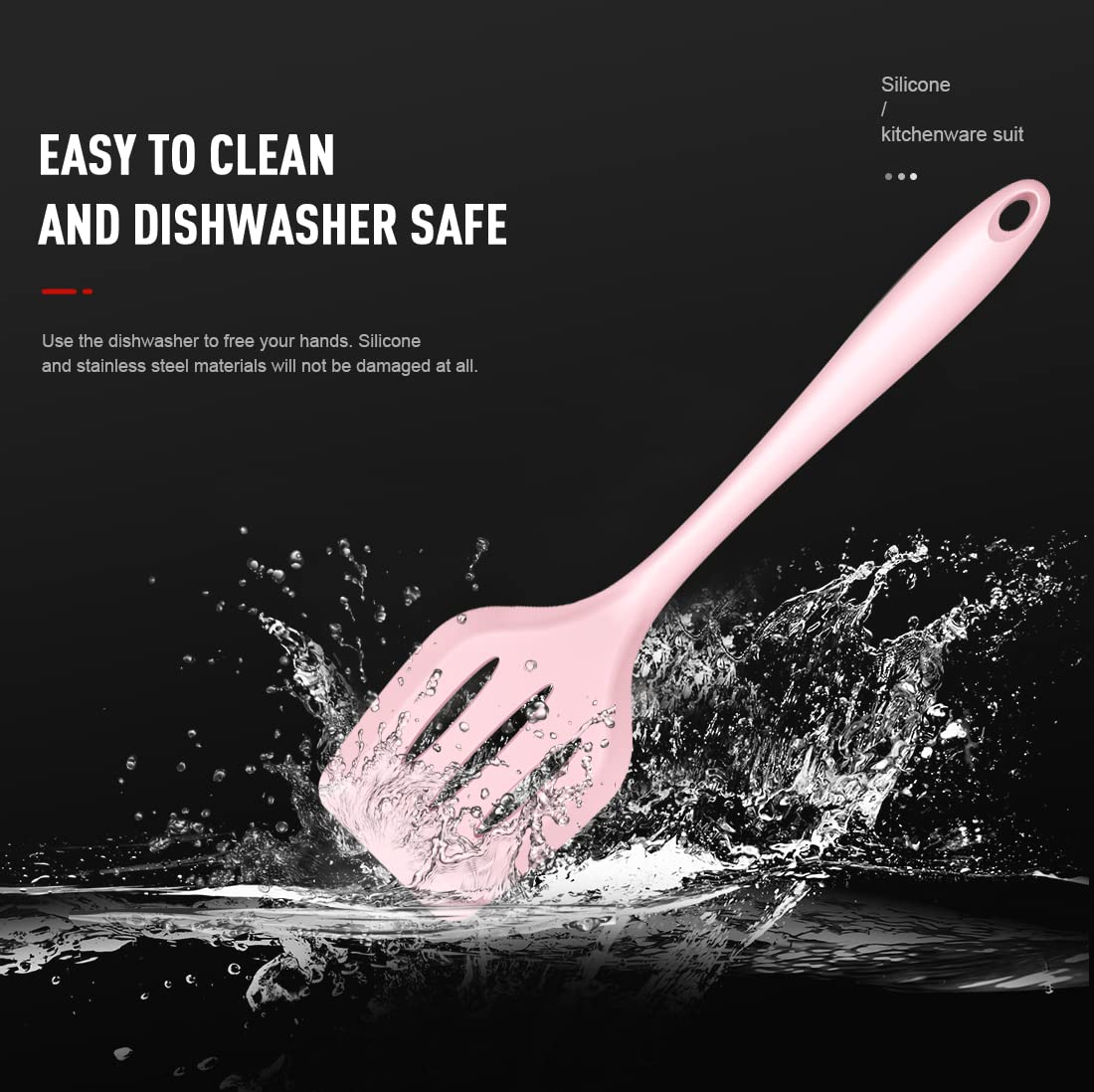 AOTHOD solid spoon for sturdy stirring of sauces and grains.