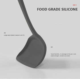 AOTHOD silicone deep ladle perfect for serving soups and stews.