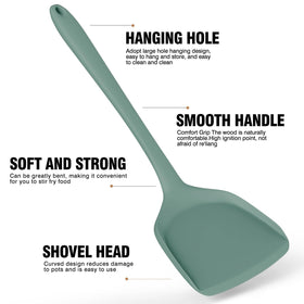 AOTHOD silicone kitchen tongs secure grip and precise turning with heat resistance.