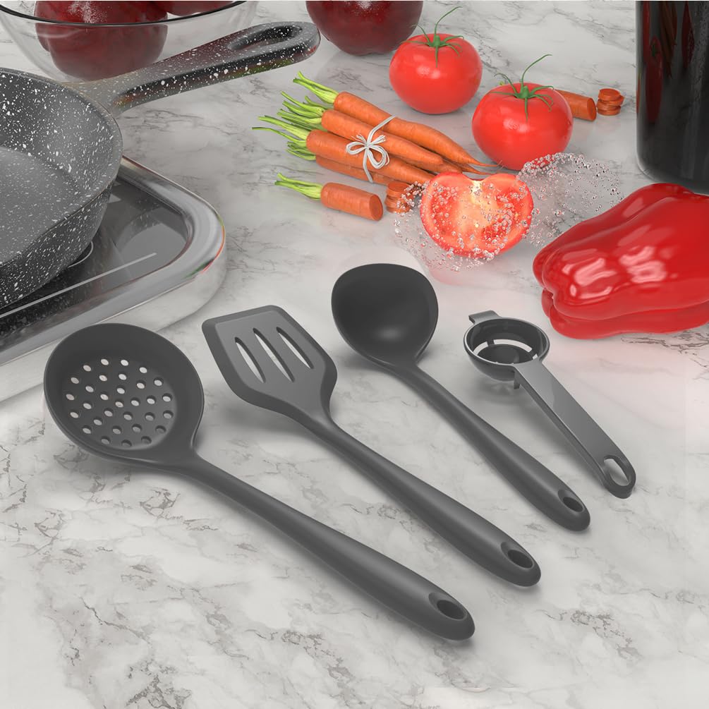 AOTHOD silicone pasta server, sturdy for lifting spaghetti and noodles.