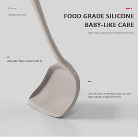 AOTHOD silicone utensils Deep Soup Ladle for smooth stirring and portioning