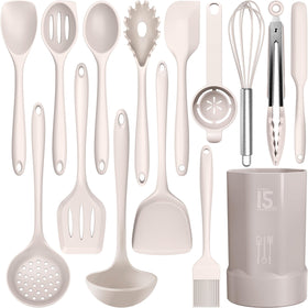 AOTHOD silicone utensils Turner for nonstick pans; protects coatings while flipping