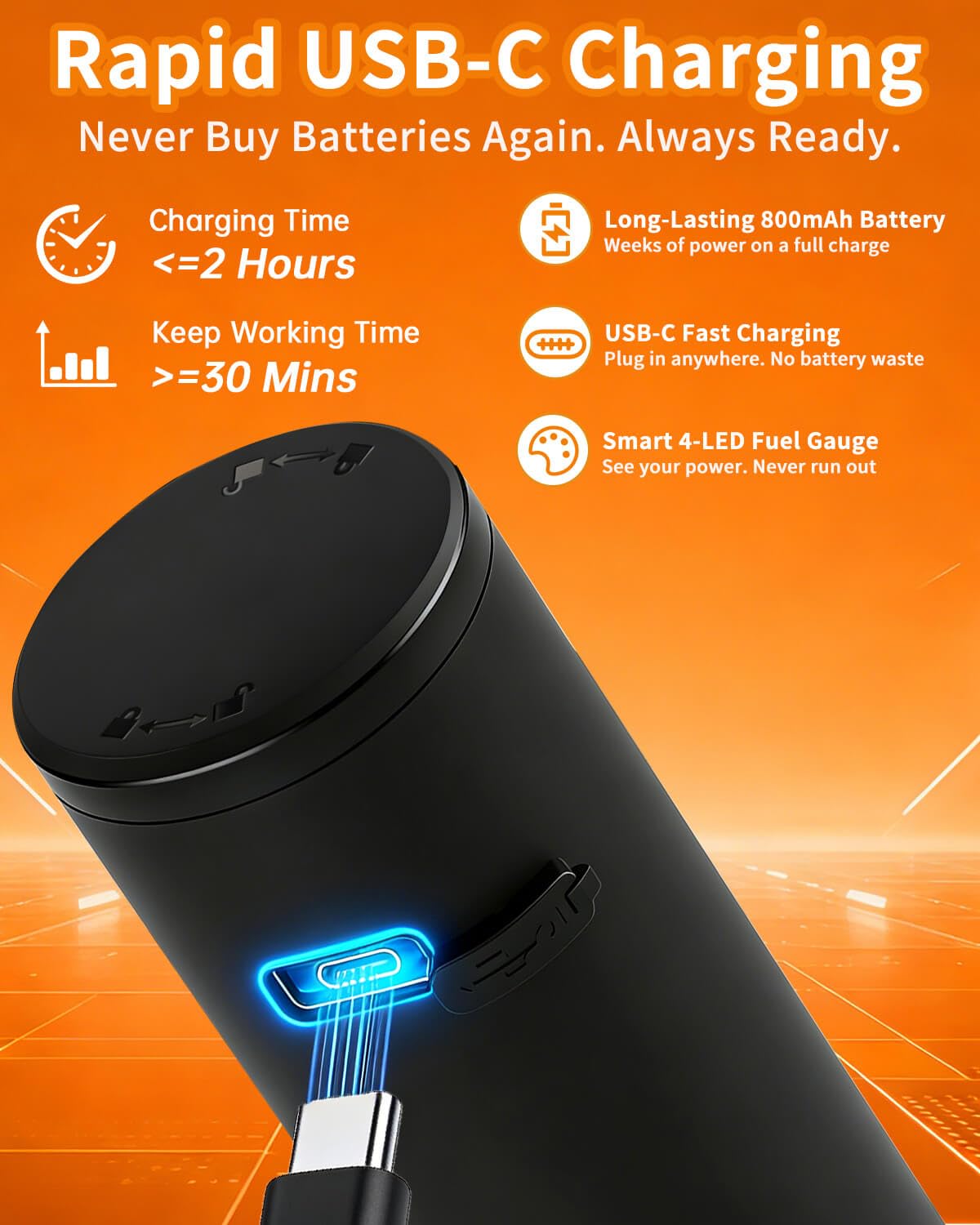 Aotto adjustable coarseness control lets you choose fine to coarse textures.