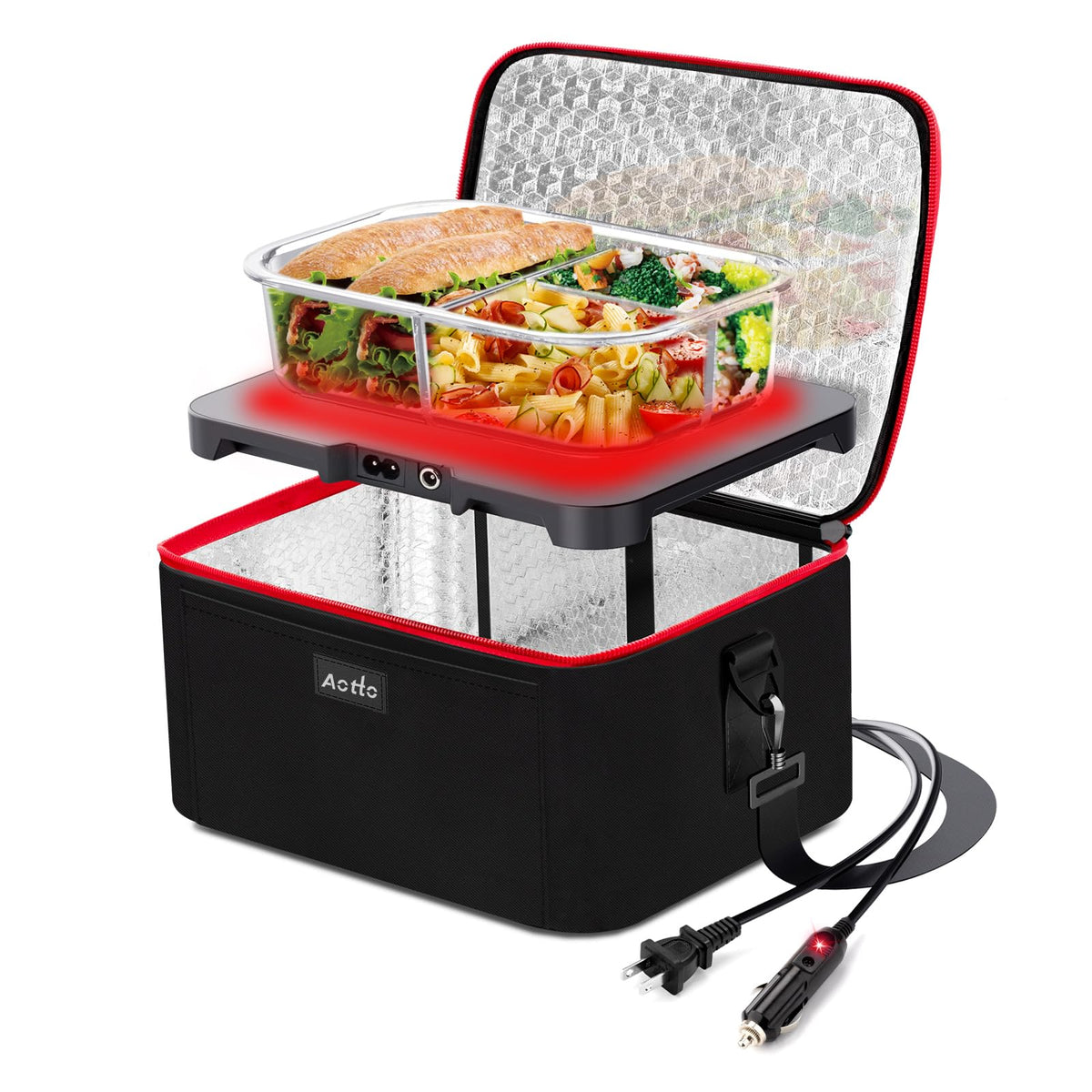 Aotto Portable Oven front view showing compact design for travel meals