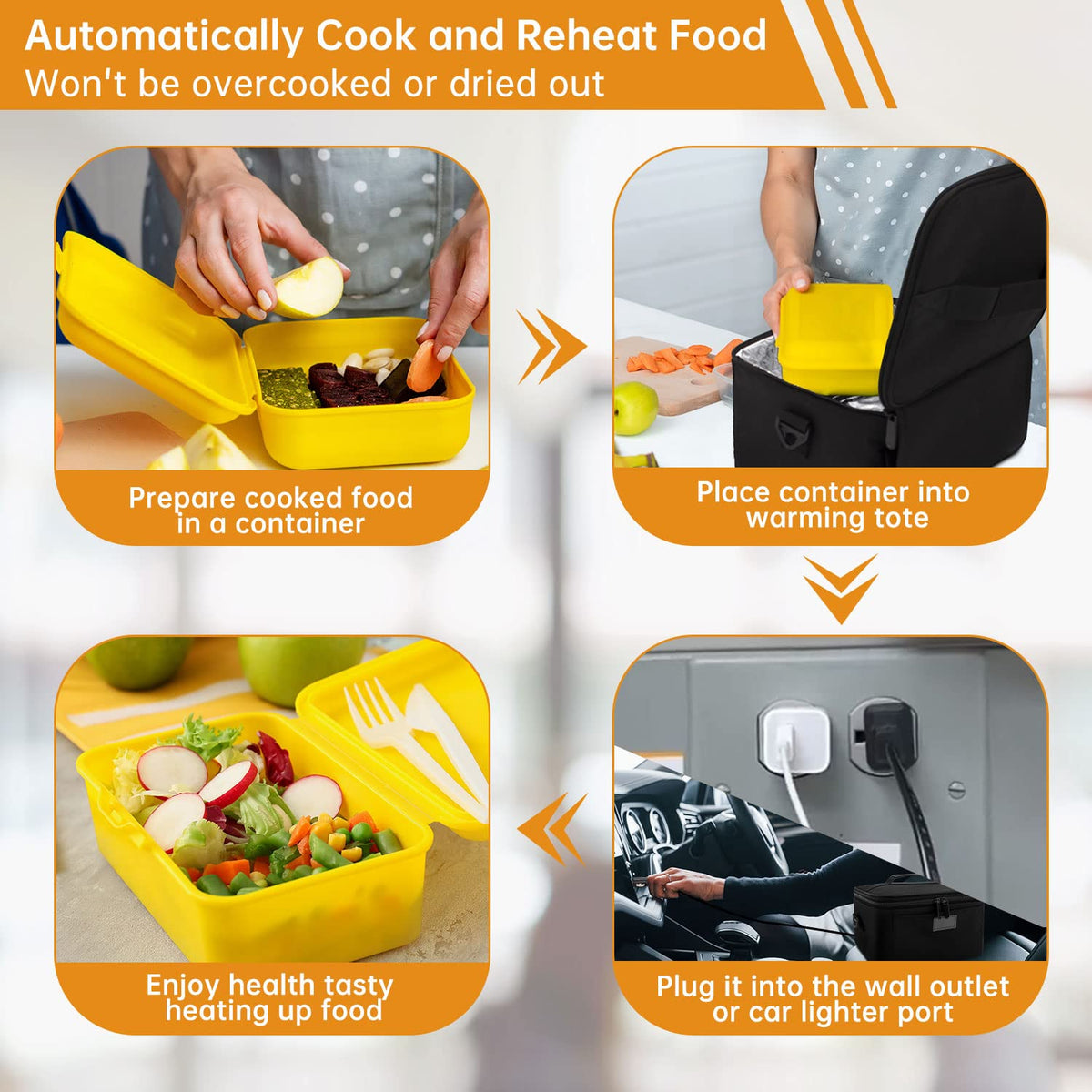 Aotto travel-friendly lunch warmer ideal for trucks and offices