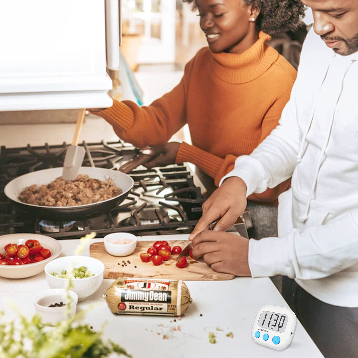 AOUCE big button design provides quick, tactile control while cooking.