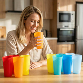 AOYITE 32oz iced tea cups prepared for large servings at events