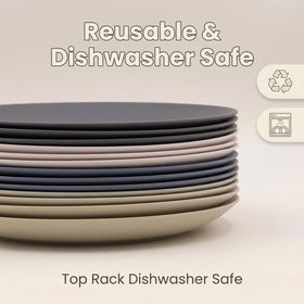 AOYITE microwave-safe dinner plates for quick reheats