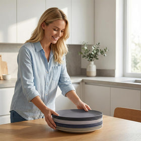 AOYITE outdoor dining plastic plates for BBQs and camping