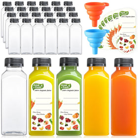 AOZITA 12oz juice bottle with cap for portable, leakproof drinks.