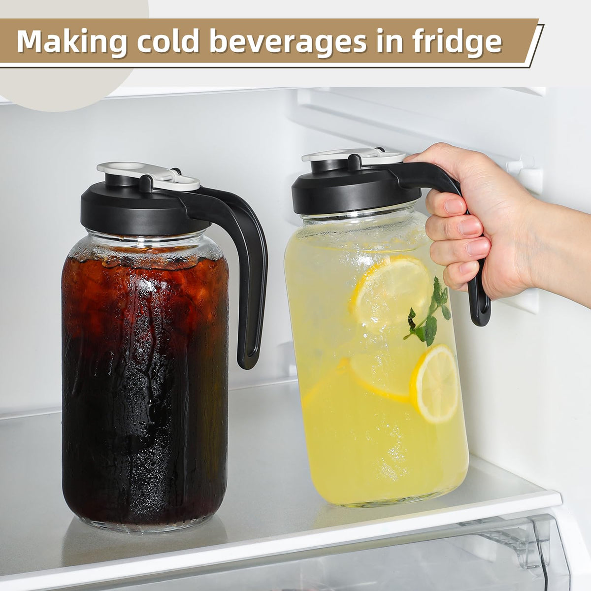 AOZITA 64oz capacity ideal for gatherings, picnics, or parties.