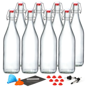 AOZITA 1L swing top bottles set for fermentation and storage.