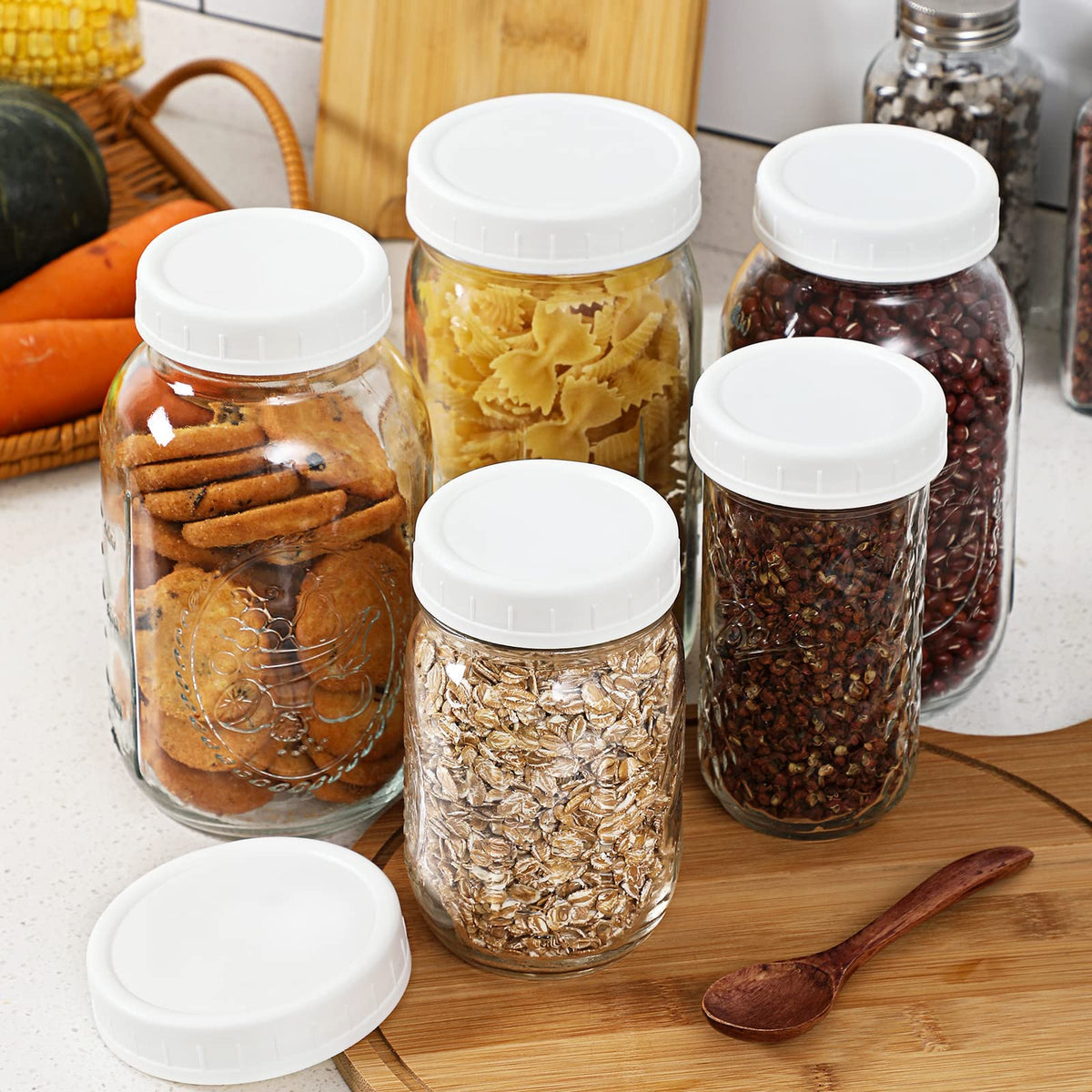 AOZITA multi-brand compatibility enabling flexible jar use in the kitchen.