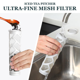 AOZITA fine-mesh infuser for clear tea and cold brew