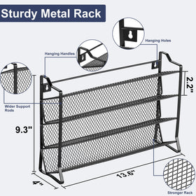 AOZITA grid shelf design adds stability and prevents jars from tipping.