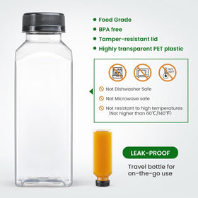 AOZITA juice bottle label pack for personalizing beverages.