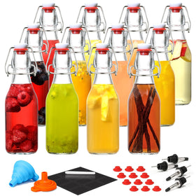 AOZITA versatile bottles—perfect for kombucha, vanilla extract, juice, and tea.