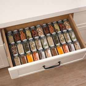 AOZITA kitchen drawer organization helps maximize space and keep spices tidy.