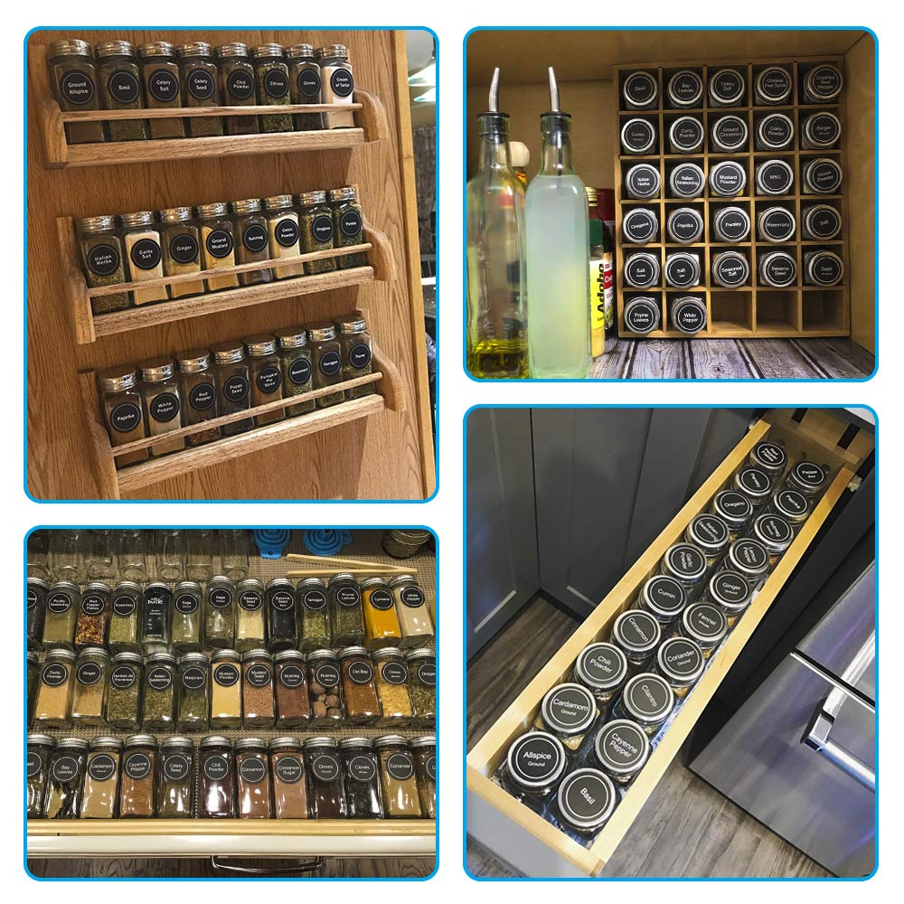 AOZITA preprinted labels simplify labeling for quick spice identification.