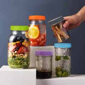 AOZITA leak-proof regular mouth lid for liquids and dry goods on the go.