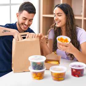 AOZITA lightweight plastic storage for daily organization and takeout