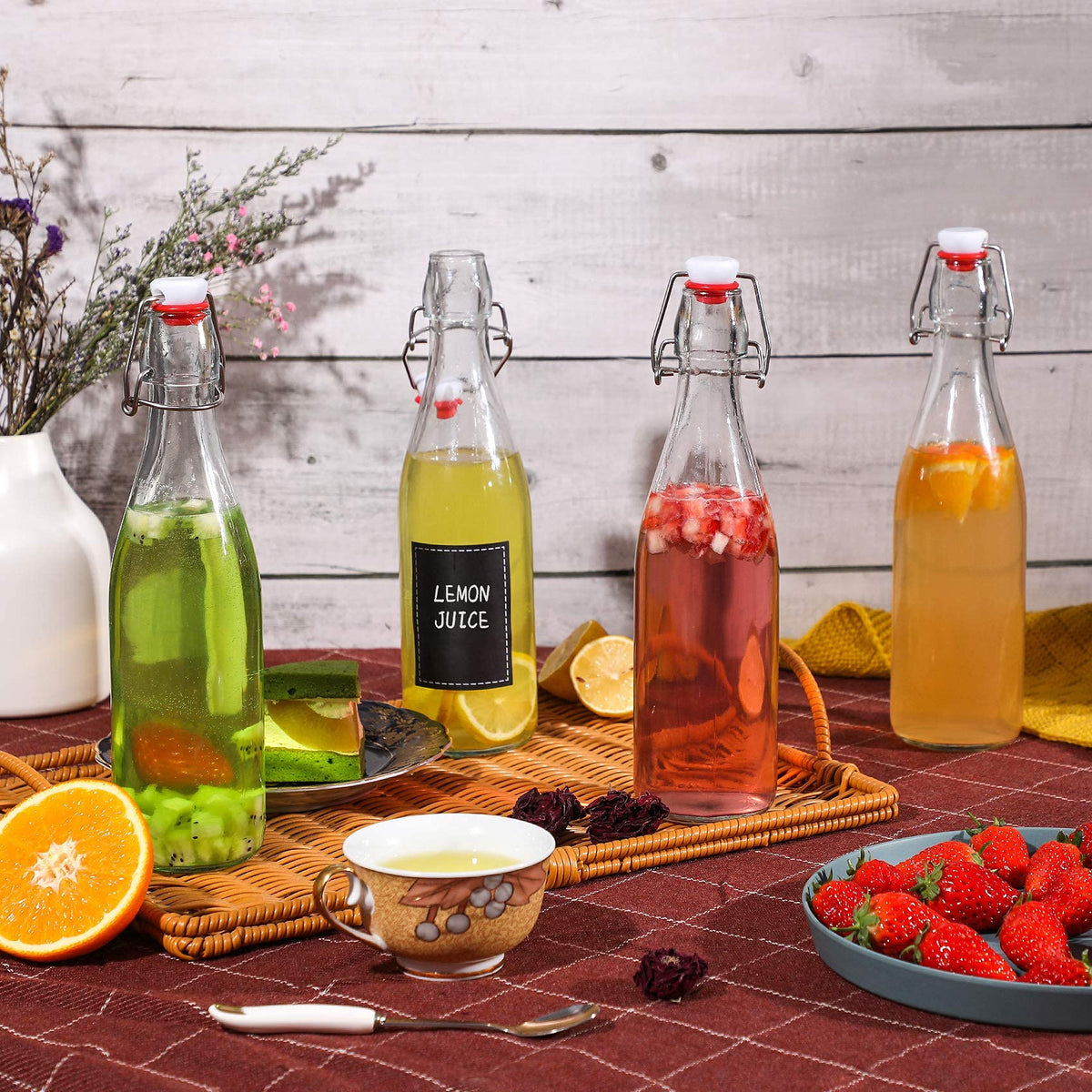 AOZITA protective packaging ensures safe delivery of bottles.