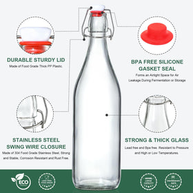 AOZITA replacement silicone seals ensure leak-free storage after fermentation cycles.