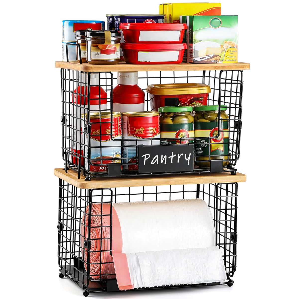 AOZITA rust-resistant iron frame ensures a durable organization solution.