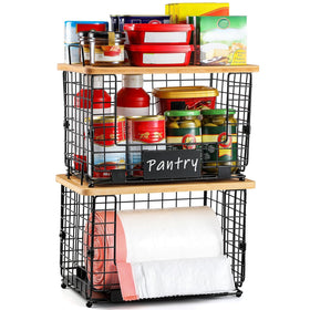 AOZITA rust-resistant iron frame ensures a durable organization solution.