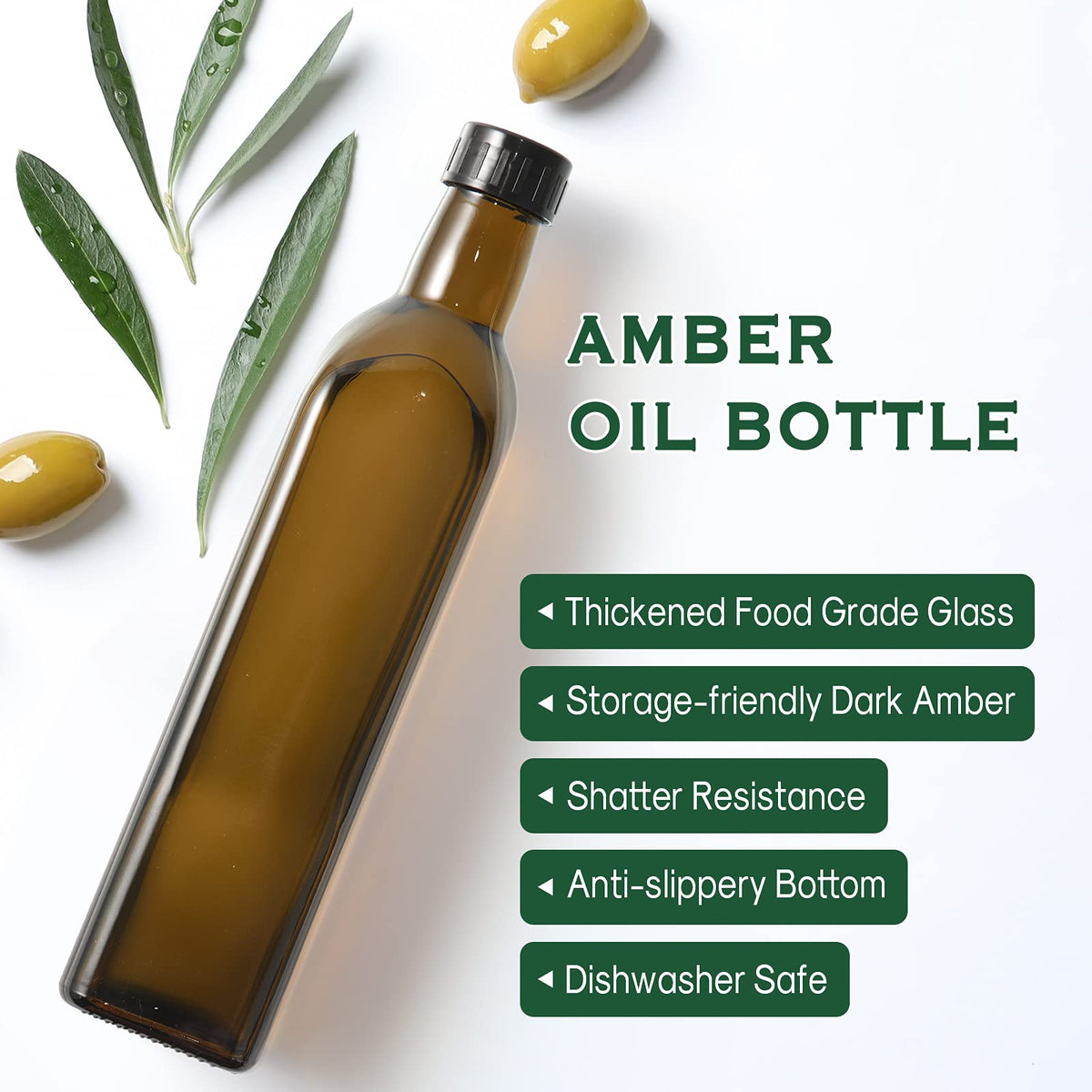 AOZITA stainless steel pourer with flap top for easy and clean pouring.