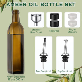 AOZITA stainless steel pourer with silicone dust top for sealed pouring.