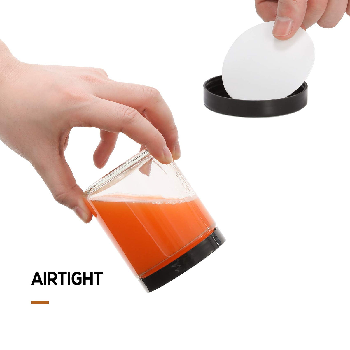 AOZITA storage jars for spices or salts, versatile mini containers for kitchen and crafts.