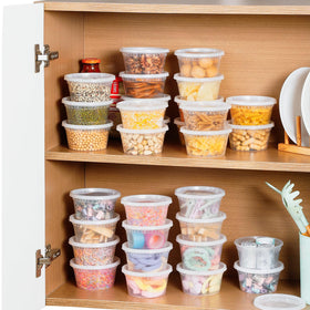 AOZITA 64-pack deli containers ideal for picnics, lunches, and potlucks