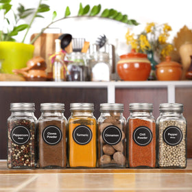AOZITA transparent glass jars offer a crystal-clear view of contents for easy sorting.